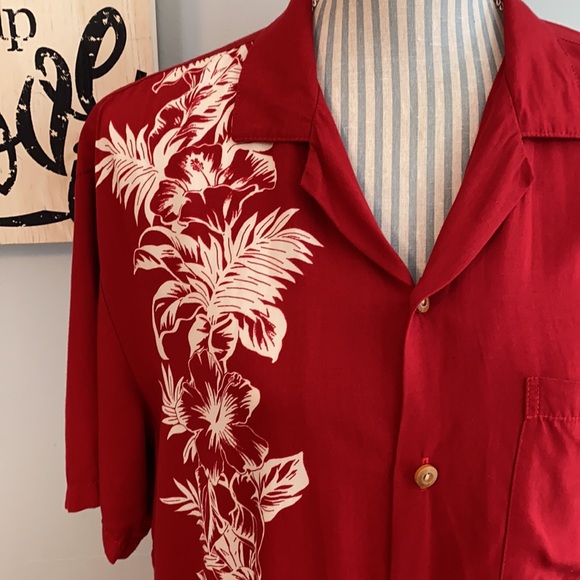 Paradise Found Shirt Hawaii Button Down Large - Picture 2 of 5
